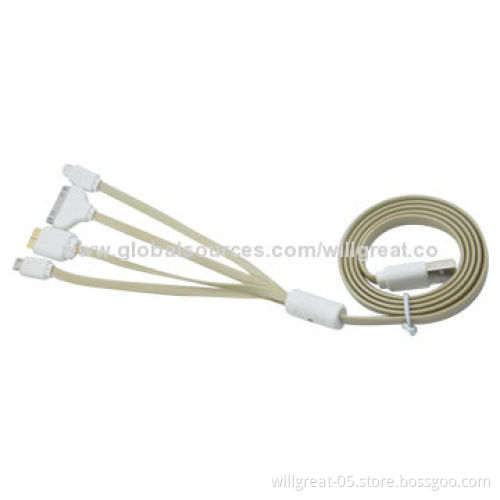 4in1 charging cable for IP4, IP5, micro USB, USB3.0